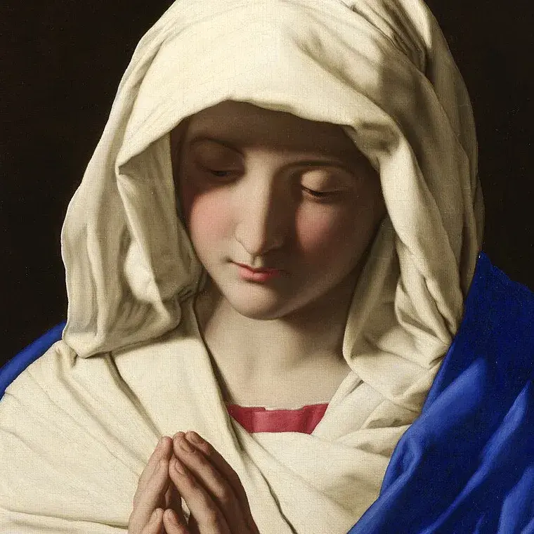 La Virgen María en oración
